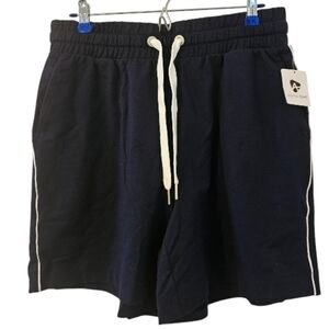 Navy Blue and White Penningtons ActiveZone Women's French Terry Shorts